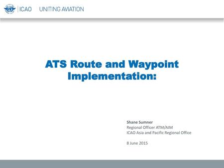 ATS Route and Waypoint Implementation: