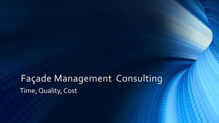 Façade Management Consulting