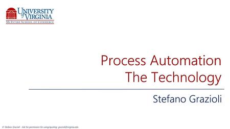 Process Automation The Technology