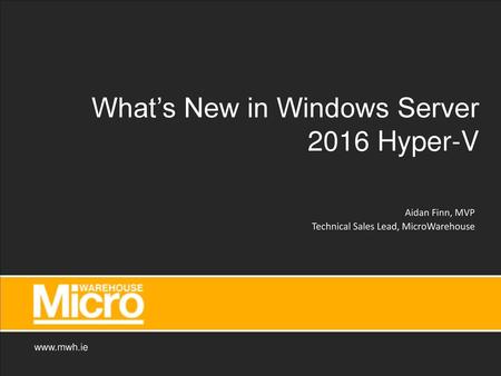 What’s New in Windows Server 2016 Hyper-V