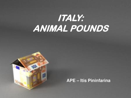 ITALY: ANIMAL POUNDS APE – Itis Pininfarina Powerpoint Templates.