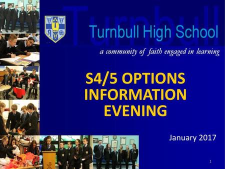 S4/5 OPTIONS INFORMATION EVENING January 2017