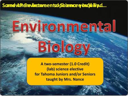 Environmental Biology