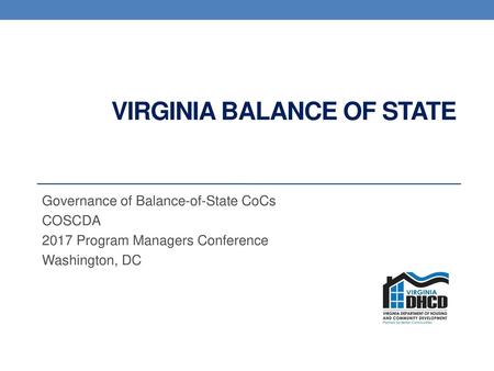 Virginia Balance of State