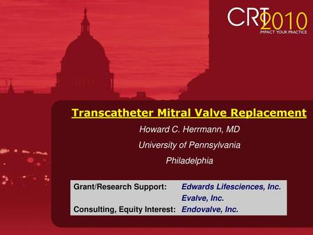 Transcatheter Mitral Valve Replacement