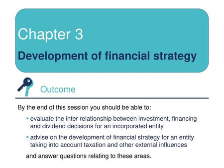 Chapter 3 Development of financial strategy