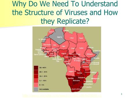 Why Do We Need To Understand the Structure of Viruses and How they Replicate? 1 http://www.youtube.com/watch?v=kiG-c964ejQ&NR=1.