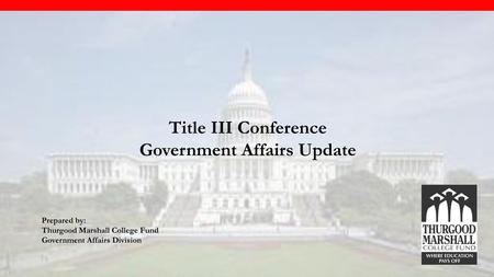 Government Affairs Update