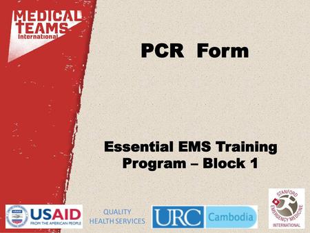 Essential EMS Training Program – Block 1