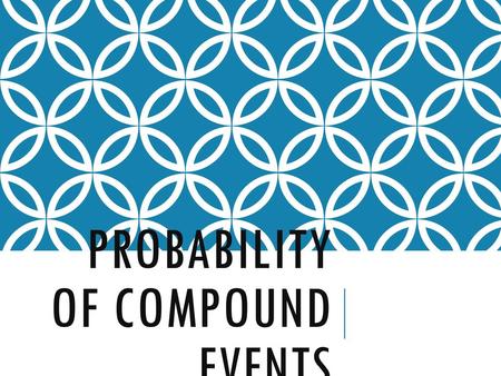 Probability of Compound Events