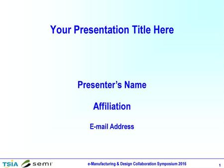 Your Presentation Title Here