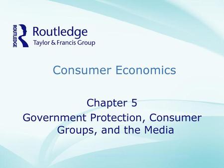 Consumer Economics Chapter 5