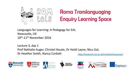 Languages for Learning: A Pedagogy for EAL Newcastle, UK