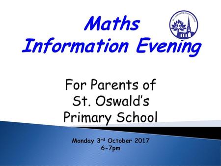 Maths Information Evening For Parents of St