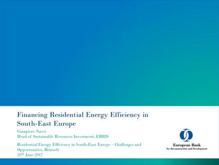 Financing Residential Energy Efficiency in South-East Europe