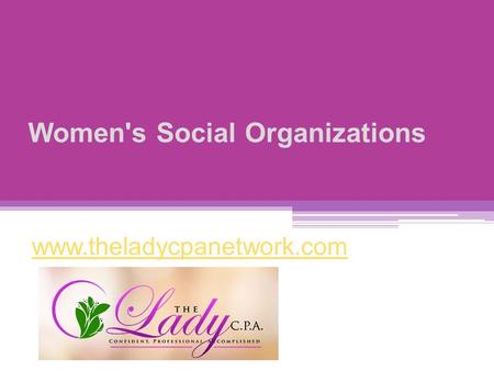 Women's Social Organizations