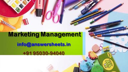 Marketing Management