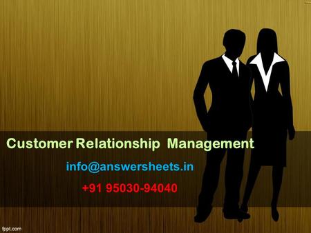 Customer Relationship Management