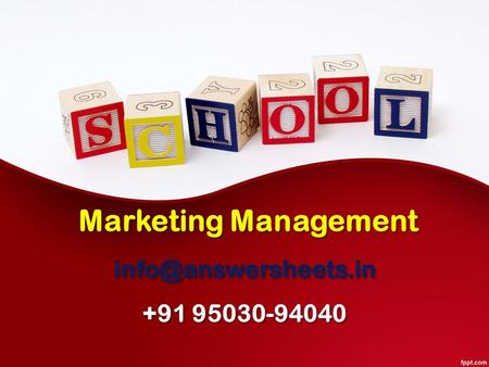 Marketing Management