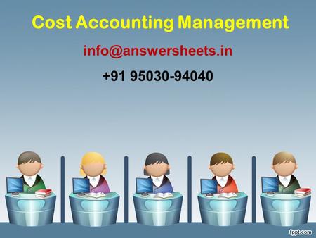 Cost Accounting Management