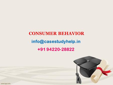 CONSUMER BEHAVIOR