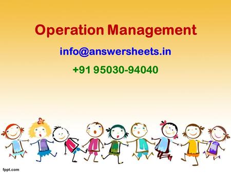 Operation Management