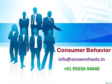 Consumer Behavior