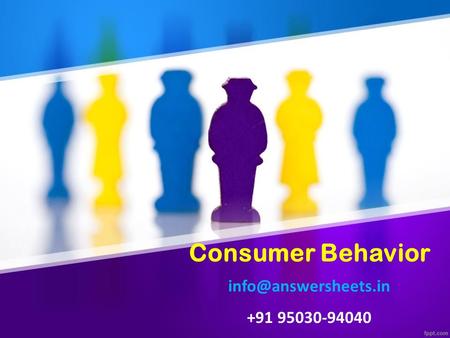 Consumer Behavior