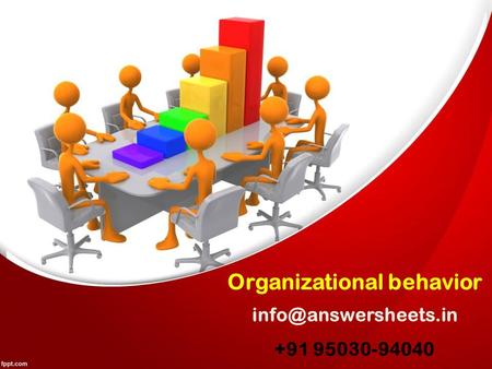 Organizational behavior