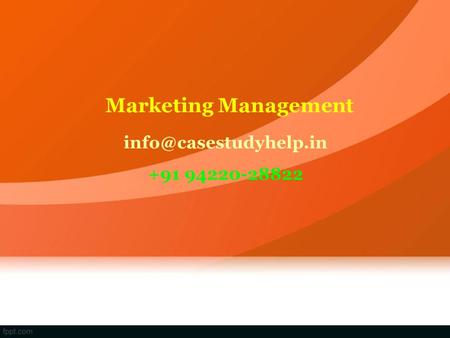 Marketing Management