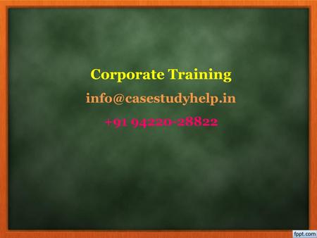 Corporate Training