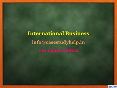 International Business