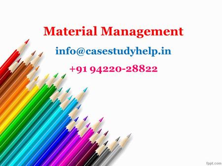 Material Management