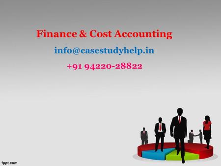 Finance & Cost Accounting