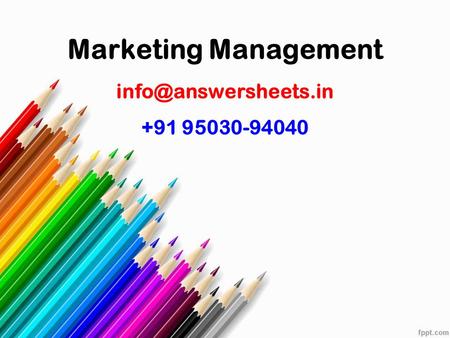 Marketing Management