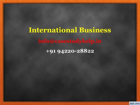 International Business