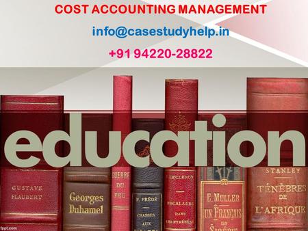 COST ACCOUNTING MANAGEMENT