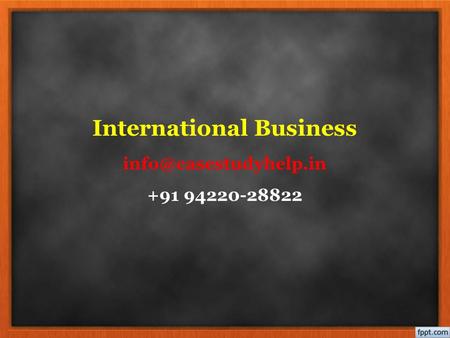 International Business