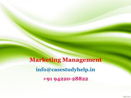 Marketing Management