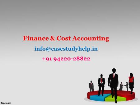 Finance & Cost Accounting