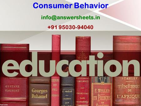 Consumer Behavior