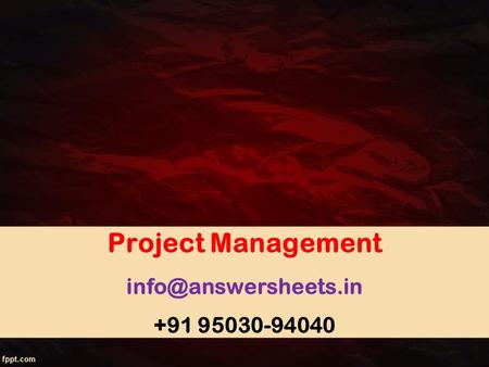 Project Management