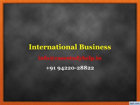 International Business