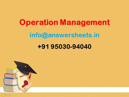 Operation Management