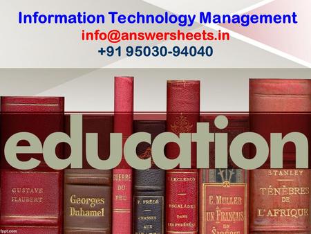 Information Technology Management