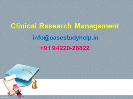 Clinical Research Management