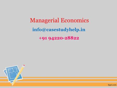 Managerial Economics