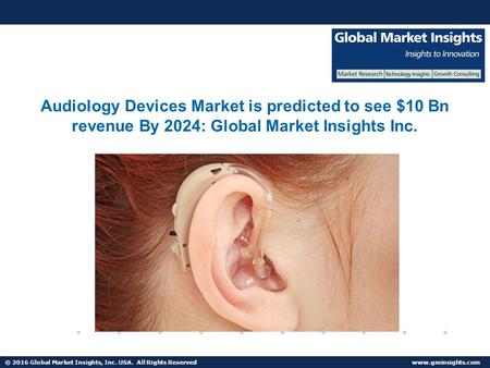 © 2016 Global Market Insights, Inc. USA. All Rights Reserved  Fuel Cell Market size worth $25.5bn by 2024 Audiology Devices Market is.