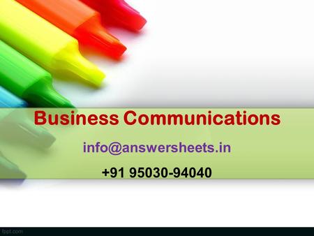 Business Communications