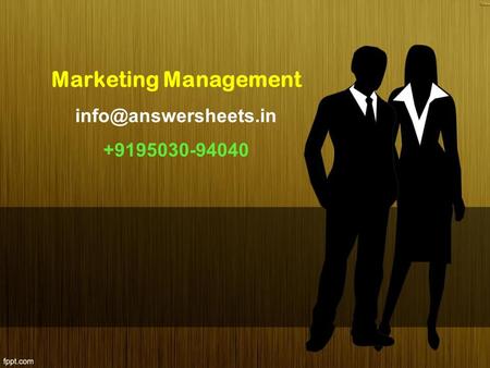 Marketing Management